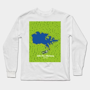 Lake Der-Chantecoq map Long Sleeve T-Shirt